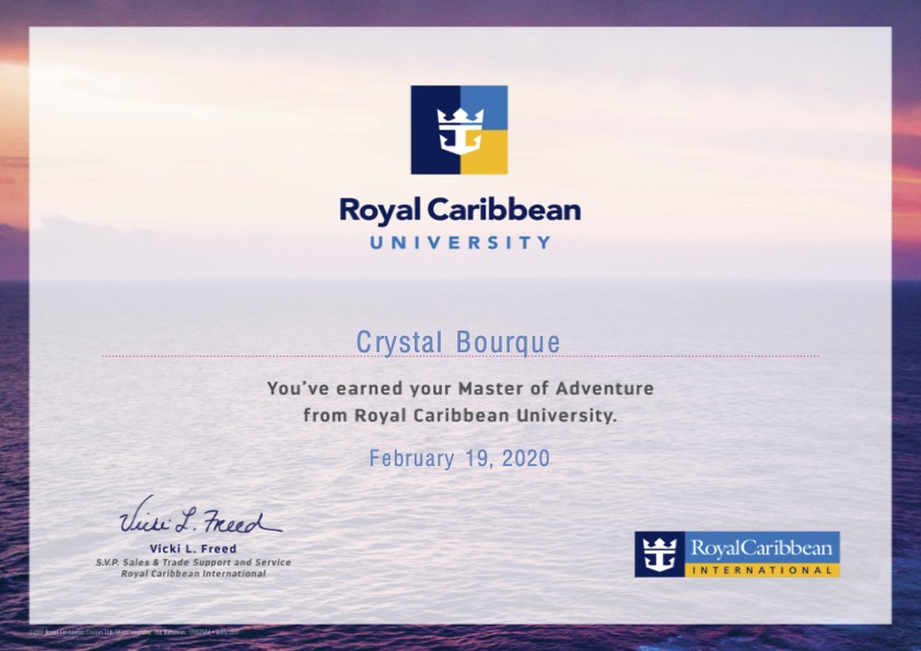 Royal Caribbean Certification